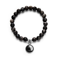 Custom Moon Phase Beads Bracelet Luminous Bracelet Gift for Her - Coolpeacock