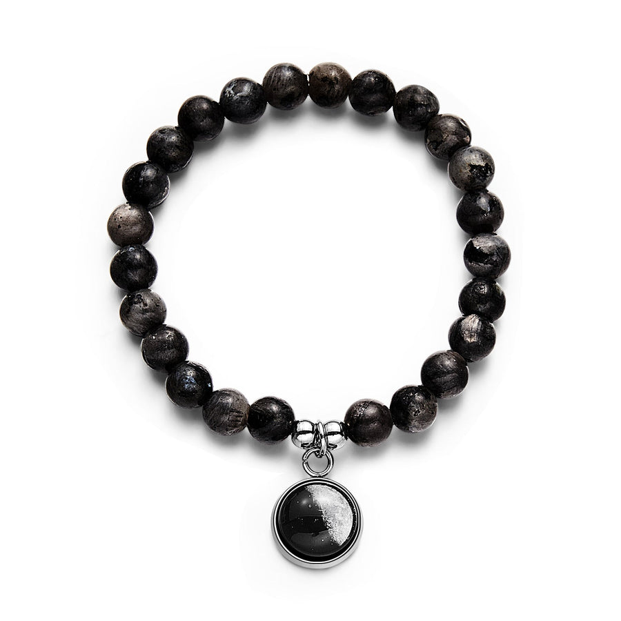 Custom Moon Phase Beads Bracelet Luminous Bracelet Gift for Her - Coolpeacock