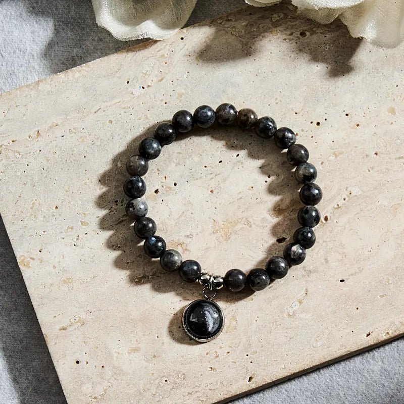 Custom Moon Phase Beads Bracelet Luminous Bracelet Gift for Her - Coolpeacock