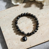 Custom Moon Phase Beads Bracelet Luminous Bracelet Gift for Her - Coolpeacock