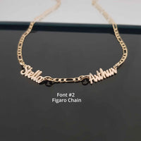 Custom Multiple Name Necklace with Chain Options - KIAHMILLA
