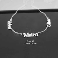 Custom Multiple Name Necklace with Chain Options - KIAHMILLA