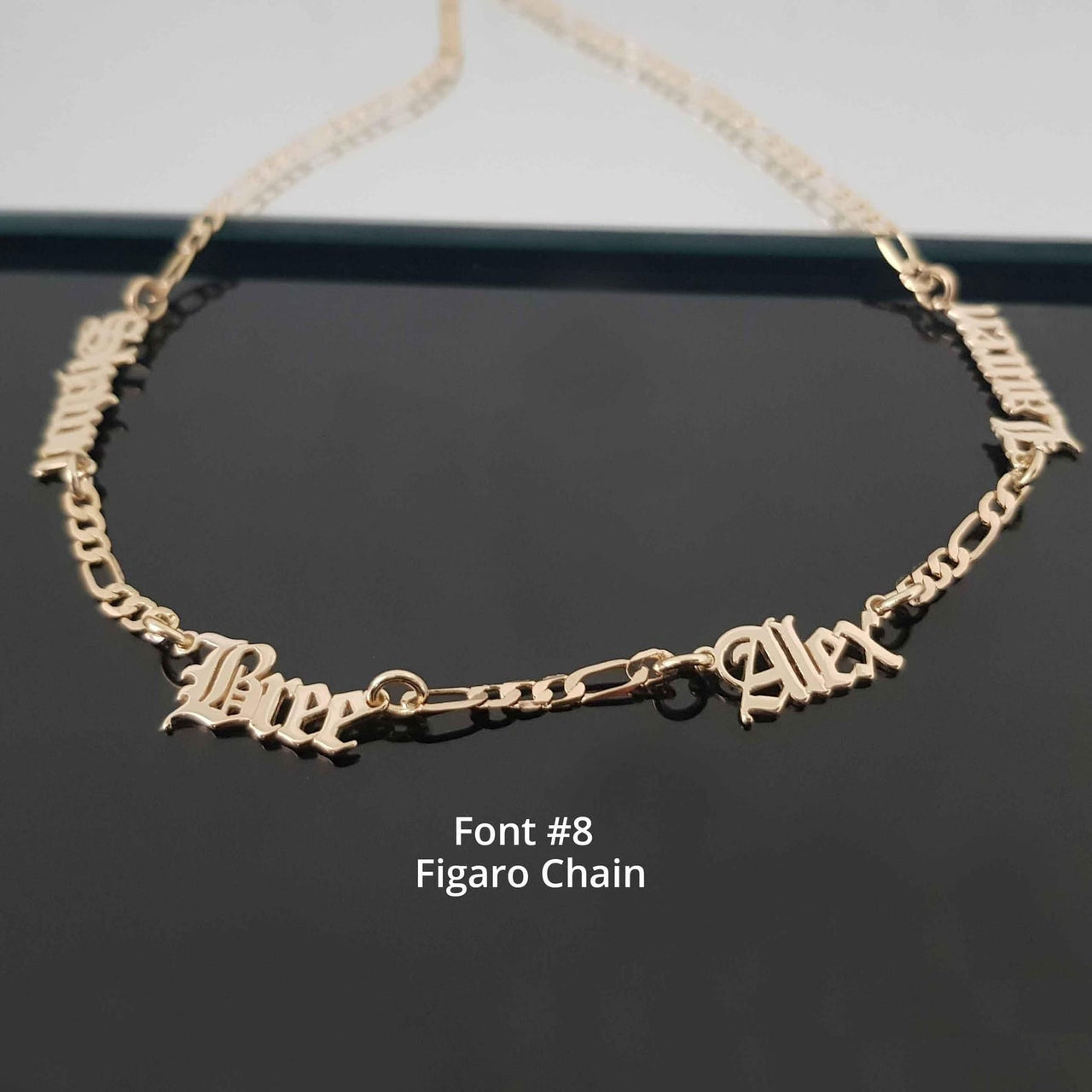 Custom Multiple Name Necklace with Chain Options - KIAHMILLA