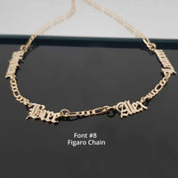 Custom Multiple Name Necklace with Chain Options - KIAHMILLA