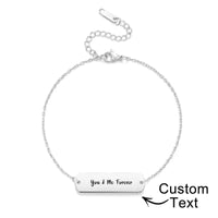 Custom Photo Bracelet Eyes Bracelet Bar Bracelet Gifts for Her - Coolpeacock