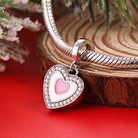 Custom Photo Dangle Heart Charm For Bracelet Jewelry Making - Coolpeacock