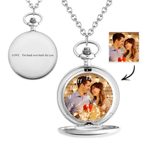 Custom Photo Pocket Watch Personalised Engravable Pocket Watchs Gift - Coolpeacock