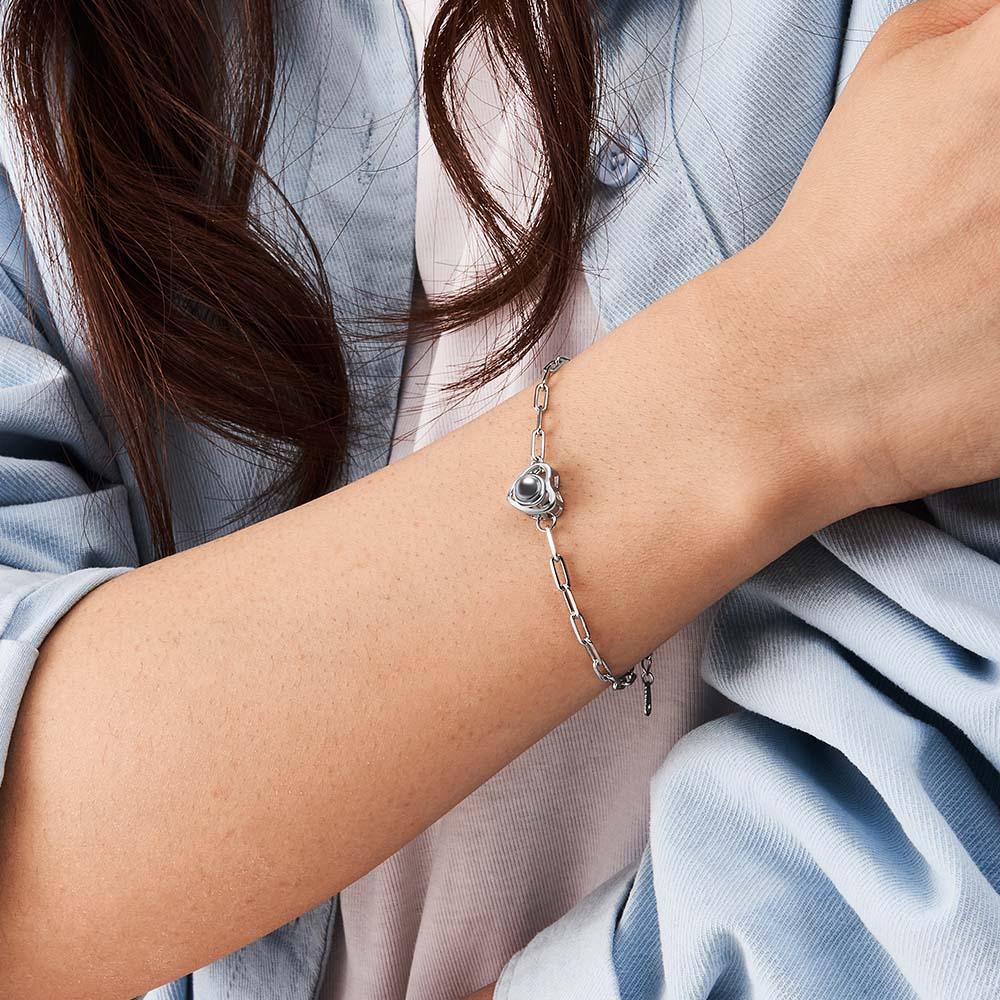 Custom Photo Projection Bracelet Gift for Special Person - Coolpeacock