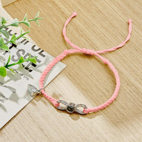 Custom Photo Projection Bracelet Woven Heart Magnetic Bracelet Gift for Couple - Coolpeacock