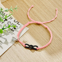 Custom Photo Projection Bracelet Woven Heart Magnetic Bracelet Gift for Couple - Coolpeacock