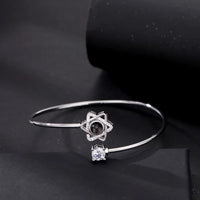 Custom Projection Bracelet Personalized Photo Bracelet Heart Jewelry Gift for Her - Coolpeacock