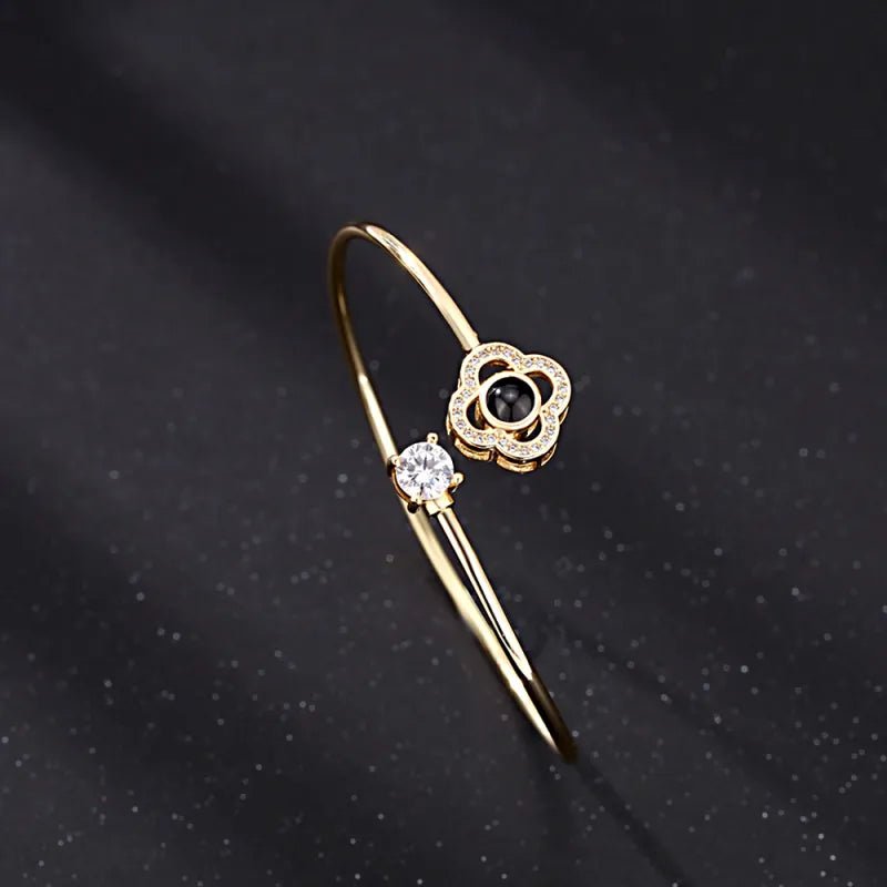 Custom Projection Bracelet Personalized Photo Bracelet Heart Jewelry Gift for Her - Coolpeacock