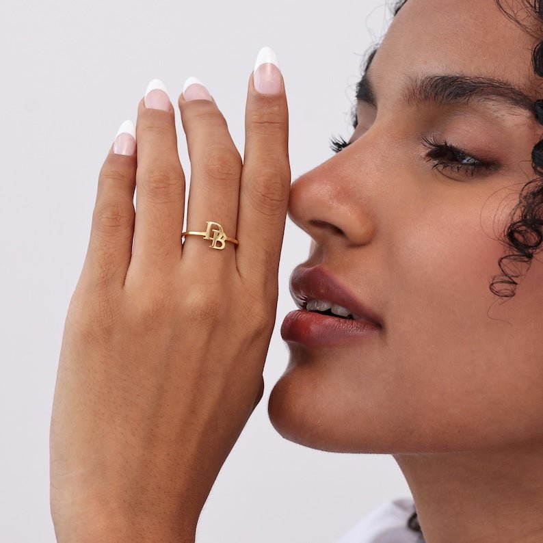 Customized Initial Open Ring - KIAHMILLA