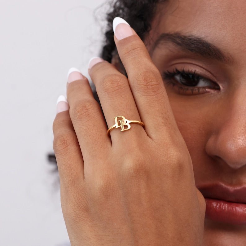 Customized Initial Open Ring - KIAHMILLA