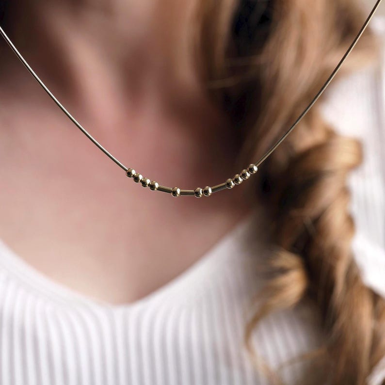 Customized Morse Code Name Necklace - KIAHMILLA