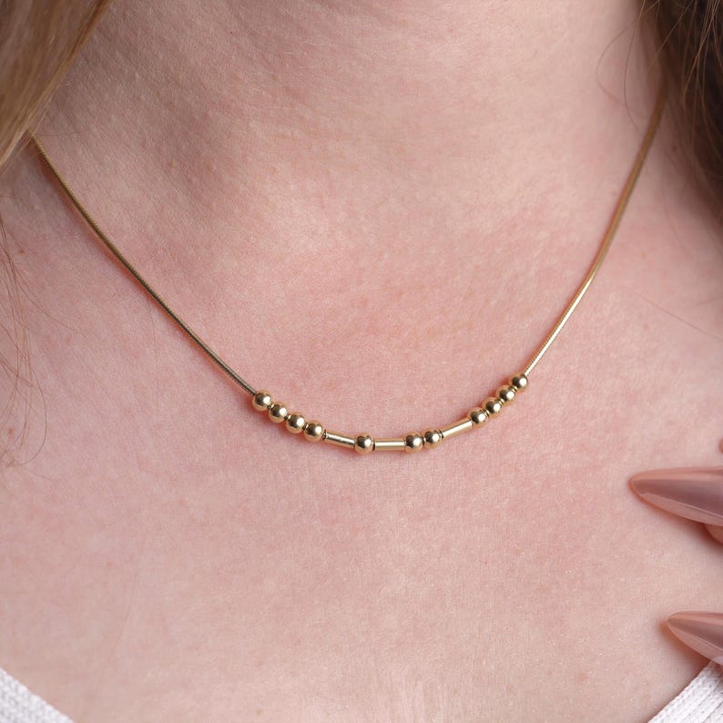 Customized Morse Code Name Necklace - KIAHMILLA