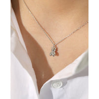 Cute Mini Bear Animal 925 Sterling Silver Necklace - KIAHMILLA