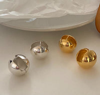 Cute Round Ball 925 Sterling Silver Stud Earring(Single) - KIAHMILLA