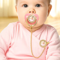Custom Photo Baby Pacifier & Clip Set – Personalized Newborn Gift
