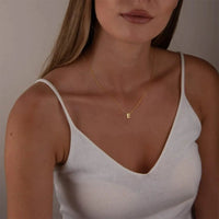 Delicate Initial Letter Necklace - KIAHMILLA