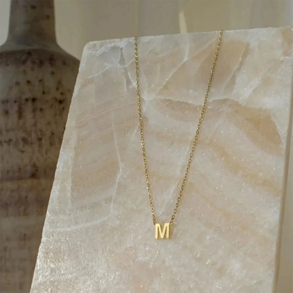Delicate Initial Letter Necklace - KIAHMILLA