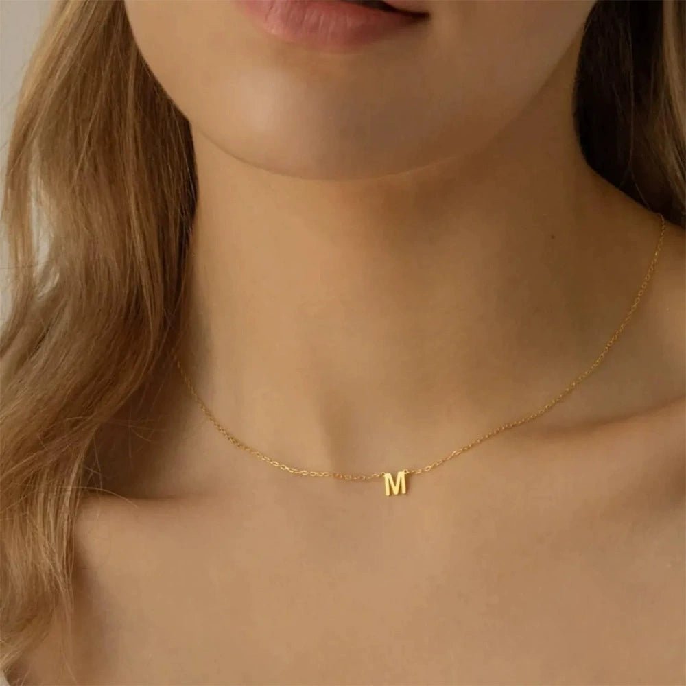 Delicate Initial Letter Necklace - KIAHMILLA