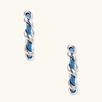 Denim Twist Hoops - KIAHMILLA
