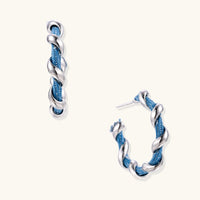 Denim Twist Hoops - KIAHMILLA