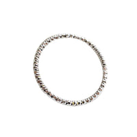 Diamond Cut Faceted Geometric Slim Knuckle Ring Silver S925 Sterling Silver Fine Stacking Ring - KIAHMILLA