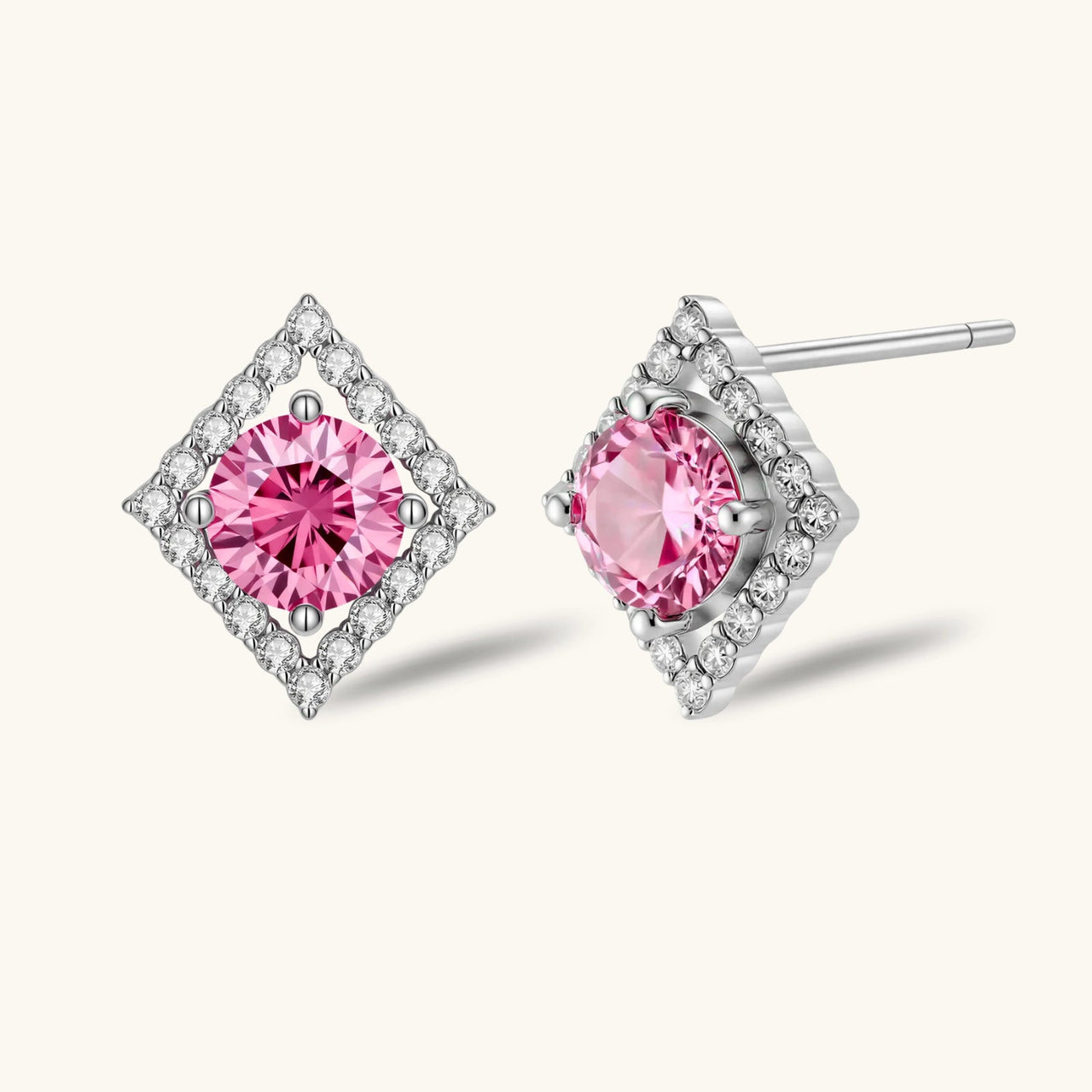 Diamond Halo Studs - KIAHMILLA