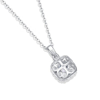 Elegant Cushion Cut Design for Women Geometric Moissanite 925 Sterling Silver Necklace - KIAHMILLA