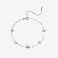 Elegant Moissanite Geometric Star Design S925 Sterling Silver Fashion Bracelet - KIAHMILLA