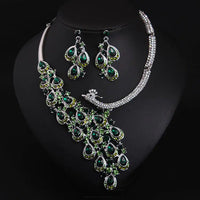 Elegant Peacock Bridal Jewelry Set - Coolpeacock