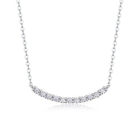 Elegant Women Fashion Statement 925 Sterling Silver and Moissanite Stones Geometric Moissanite Silver Necklace - KIAHMILLA