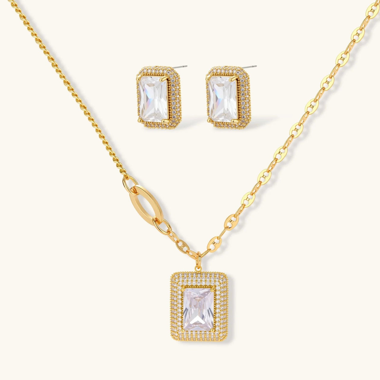 Emerald Cut Halo Set - KIAHMILLA