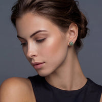 Emerald Spark Halo Studs - KIAHMILLA