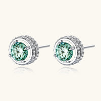Emerald Spark Halo Studs - KIAHMILLA