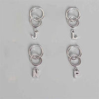 Fashion A - Z Letters 925 Sterling Silver Leverback Earrings - KIAHMILLA