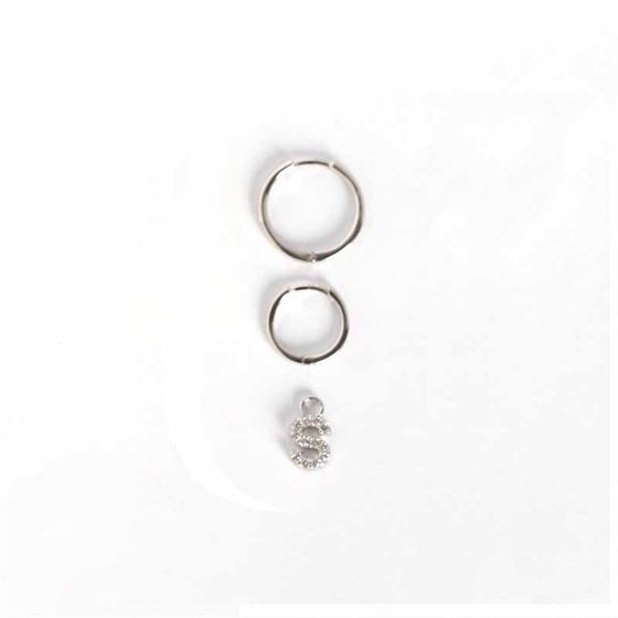 Fashion A - Z Letters 925 Sterling Silver Leverback Earrings - KIAHMILLA