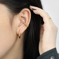 Fashion Beads 925 Sterling Silver Non-Pierced Earrings - KIAHMILLA