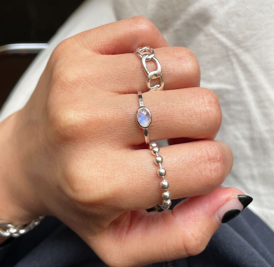 Fashion Beads 925 Sterling Silver Ring - KIAHMILLA