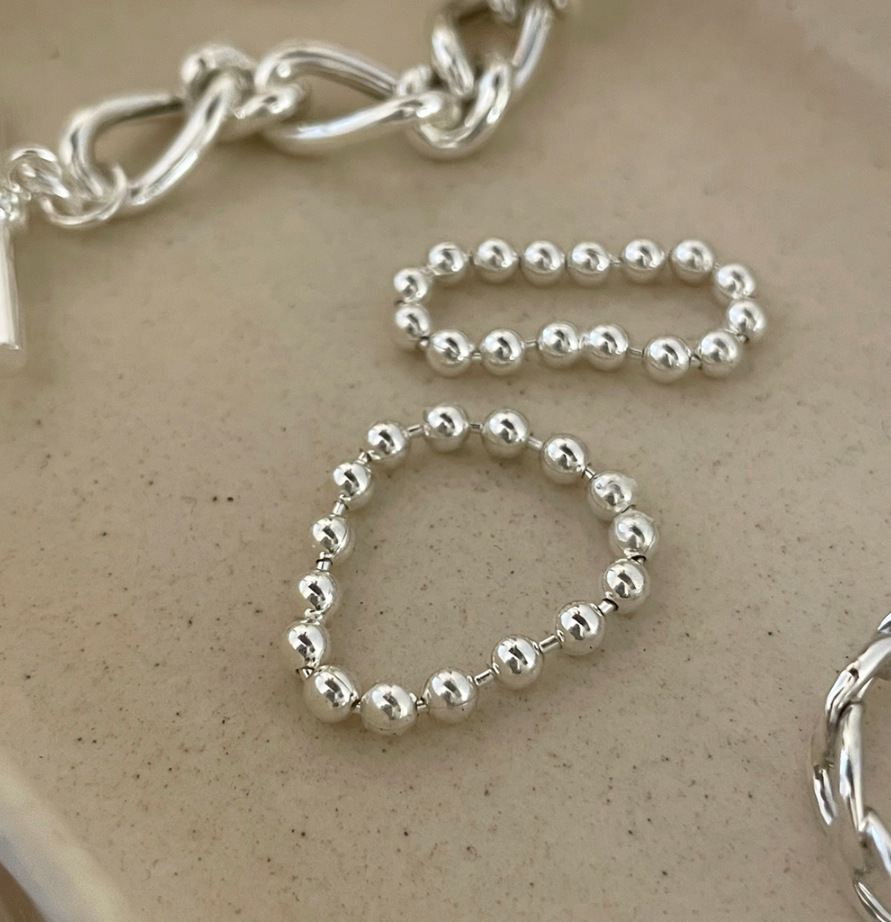 Fashion Beads 925 Sterling Silver Ring - KIAHMILLA