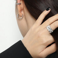 Fashion Box Chain 925 Sterling Silver Non-Pierced Earring(Single) - KIAHMILLA