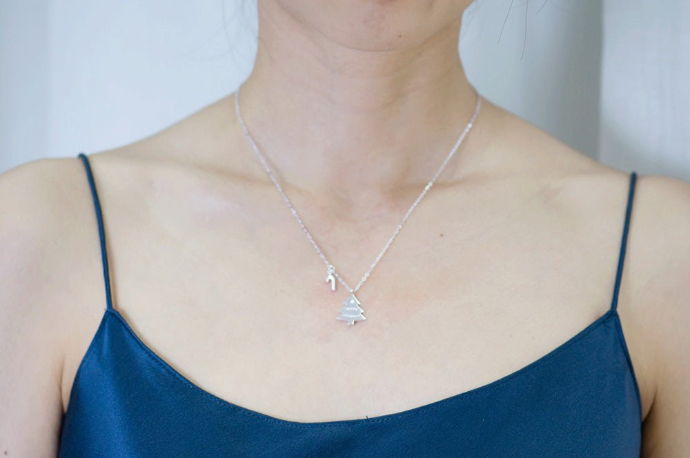 Fashion Christmas Tree 925 Sterling Silver Necklace - KIAHMILLA