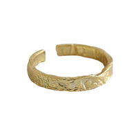 Fashion Concave Convex 925 Sterling Silver Adjustable Ring - KIAHMILLA
