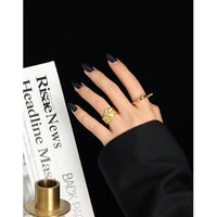 Fashion CZ Flowing River 925 Sterling Silver Adjustable Ring - KIAHMILLA
