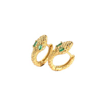 Fashion CZ Snake 925 Sterling Silver Hoop Earrings - KIAHMILLA