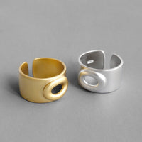 Fashion EWide Open Mouth 925 Sterling Silver Adjustable Ring - KIAHMILLA