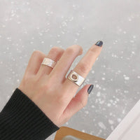 Fashion EWide Open Mouth 925 Sterling Silver Adjustable Ring - KIAHMILLA