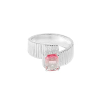 Fashion Fading Emerald Gear 925 Sterling Silver Adjustable Ring - KIAHMILLA